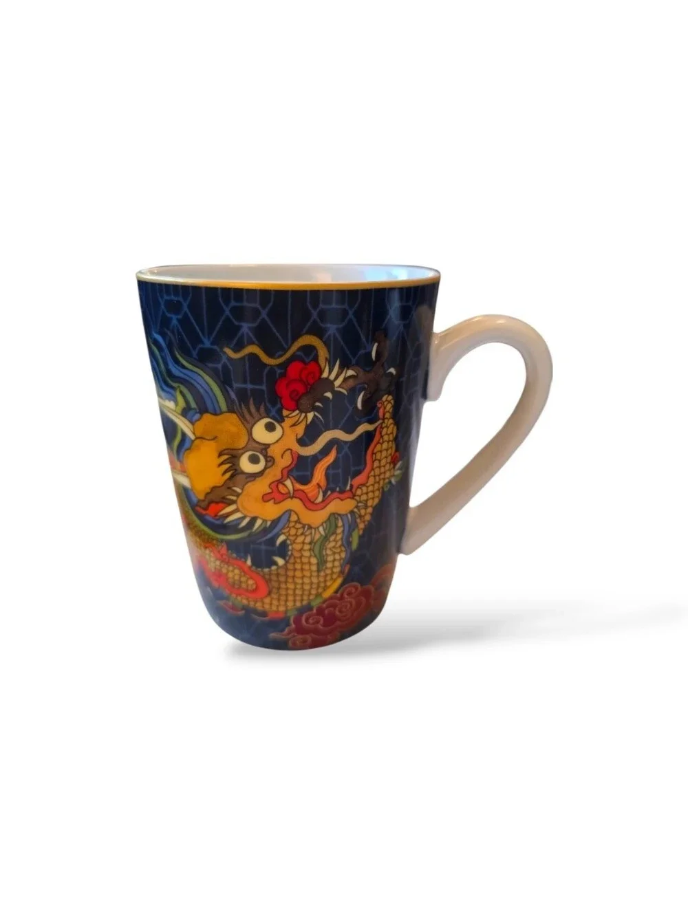 Williams Sonoma Lunar New Year | Dragon Pagoda Coffee Tea Mug | Set of 2